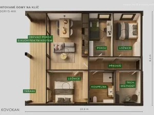 Prodej domu na klíč, Přelouč, 80 m2
