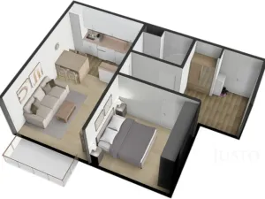 Pronájem bytu 2+kk, Písek - Hradiště, K Háječku, 43 m2