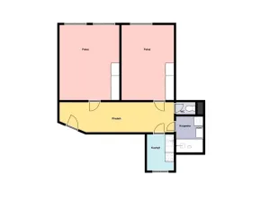 Pronájem bytu 2+1, Liberec - Liberec IV-Perštýn, Revoluční, 55 m2