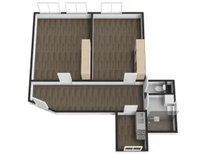 Pronájem bytu 2+1, Liberec - Liberec IV-Perštýn, Revoluční, 55 m2