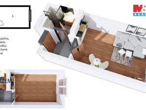 Prodej bytu 1+kk, Praha - Třebonice, U Zličína, 24 m2