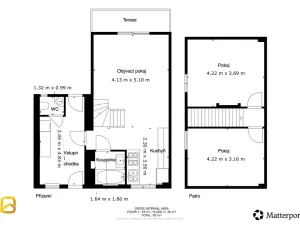 Pronájem rodinného domu, Zlín, Příkrá, 97 m2