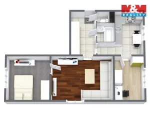 Prodej bytu 3+1, Habartov, Karla Čapka, 56 m2