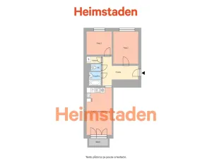 Pronájem bytu 3+kk, Ostrava - Mariánské Hory, Zelená, 56 m2