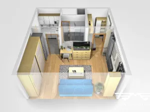 Prodej bytu 1+kk, Praha - Modřany, Nikoly Vapcarova, 32 m2