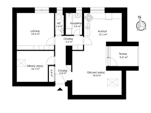 Prodej bytu 3+kk, Veverská Bítýška, M. Kudeříkové, 85 m2