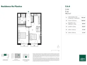 Prodej bytu 2+kk, Praha - Smíchov, Nádražní, 44 m2