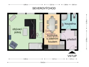 Prodej bytu 1+1, Jindřichův Hradec - Jindřichův Hradec II, Třebického, 47 m2