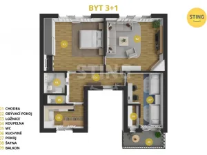 Prodej bytu 3+1, Opava, Vaškovo náměstí, 129 m2