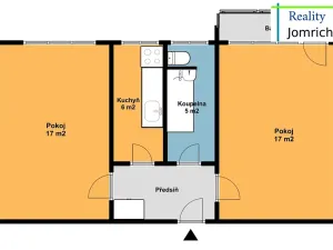 Prodej bytu 2+1, Liberec, Dvorská, 50 m2