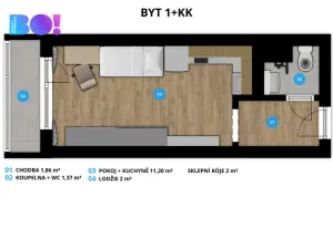 Prodej bytu 1+kk, Třinec, Lidická, 18 m2