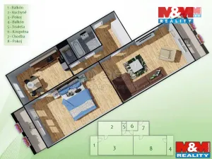 Prodej bytu 2+1, Hradec Králové - Nový Hradec Králové, Durychova, 84 m2