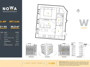 Prodej bytu 2+kk, Vidče, 41 m2