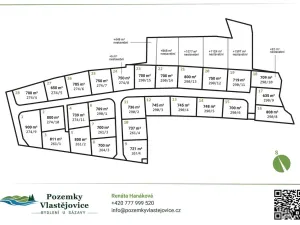 Prodej pozemku, Vlastějovice, 709 m2