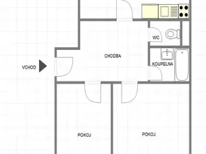 Prodej bytu 2+1, Uherský Brod, Bří Lužů, 72 m2