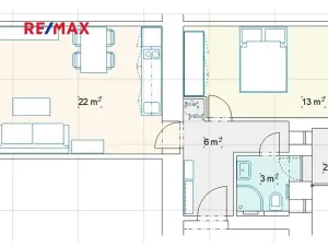 Pronájem bytu 2+kk, Praha - Nusle, Mikuláše z Husi, 44 m2