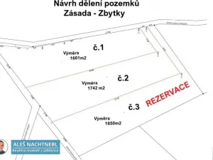 Prodej pozemku, Zásada, 2647 m2
