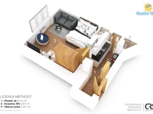 Prodej bytu 1+1, Praha - Nusle, U družstev, 35 m2