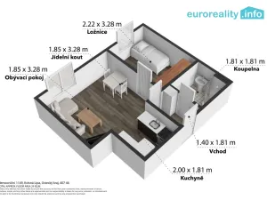 Prodej bytu 2+kk, Krásná Lípa, Nemocniční, 32 m2