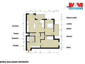 Pronájem bytu 3+kk, Plzeň, Goldscheiderova, 77 m2