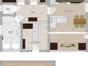 Pronájem bytu 4+kk, Praha - Bohnice, V Nových Bohnicích, 94 m2