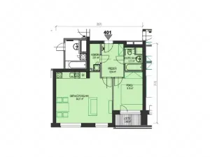 Prodej bytu 2+kk, Praha, Ke kříži, 50 m2