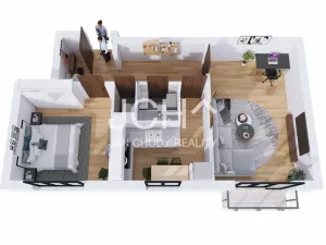 Prodej bytu 2+1, Uničov, Mohelnická, 53 m2