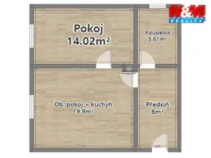 Pronájem bytu 2+kk, Radnice, Na Potocích, 49 m2