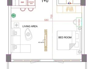 Prodej bytu 1+kk, Taqah, Omán, 61 m2