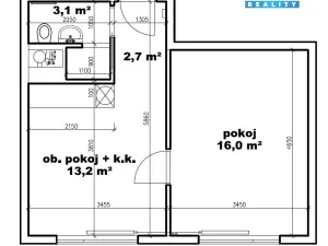 Pronájem bytu 2+kk, Neratovice, Na Výsluní, 35 m2