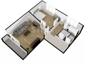 Pronájem bytu 2+1, Mělník, Oldřicha Wenzla, 53 m2