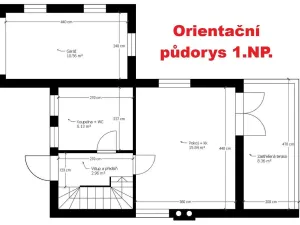 Prodej chaty, Stříbrná Skalice - Hradec, 50 m2