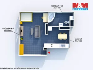 Prodej bytu 1+kk, Mníšek pod Brdy, 5. května, 55 m2