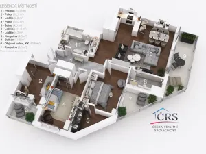 Prodej bytu 4+kk, Praha - Stodůlky, Ferrariho, 117 m2