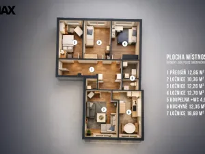 Prodej bytu 4+1, Praha - Vinoř, Uherská, 96 m2