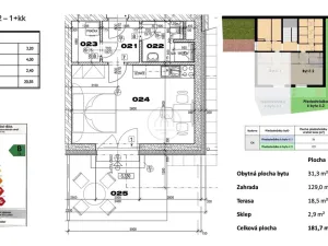 Prodej bytu 1+kk, Lipno nad Vltavou, 31 m2