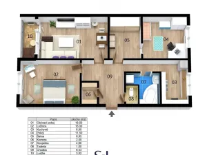 Prodej bytu 3+1, Ústí nad Labem, Peškova, 81 m2