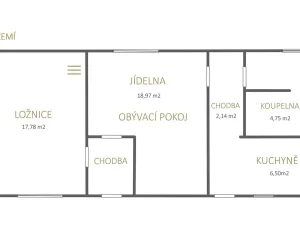 Prodej chalupy, Jesenice, 88 m2