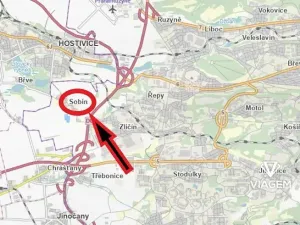 Prodej podílu pozemku pro bydlení, Praha - Sobín, 4933 m2