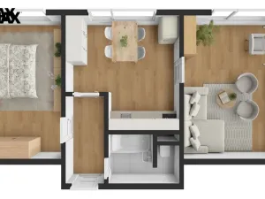 Prodej bytu 2+1, Velké Poříčí, Na Škvárovně, 44 m2