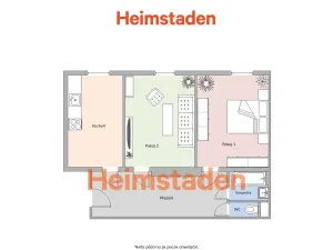 Pronájem bytu 2+1, Havířov - Město, U Lesa, 55 m2