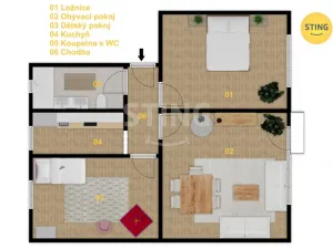 Prodej bytu 3+1, Frýdek-Místek, Karla Hynka Máchy, 73 m2