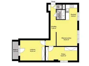 Prodej bytu 3+kk, Kolín - Kolín II, Benešova, 67 m2