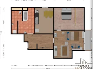 Pronájem bytu 2+1, Ústí nad Labem, Elišky Krásnohorské, 80 m2
