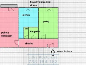 Prodej bytu 2+1, Krnov - Pod Bezručovým vrchem, Jiráskova, 55 m2