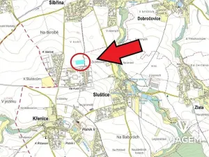 Prodej podílu pole, Sibřina, 3857 m2
