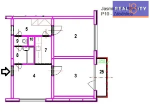 Prodej bytu 3+1, Praha, Jasmínová, 77 m2