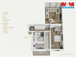 Prodej bytu 2+1, Karlovy Vary - Rybáře, Sokolovská, 77 m2