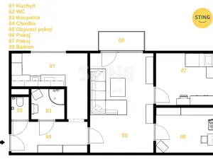 Prodej bytu 3+1, Bruntál, Pionýrská, 65 m2