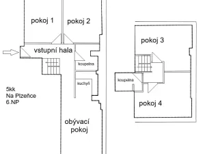 Pronájem bytu 5+kk, Praha - Smíchov, Na Plzeňce, 144 m2